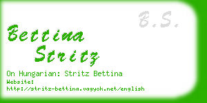 bettina stritz business card